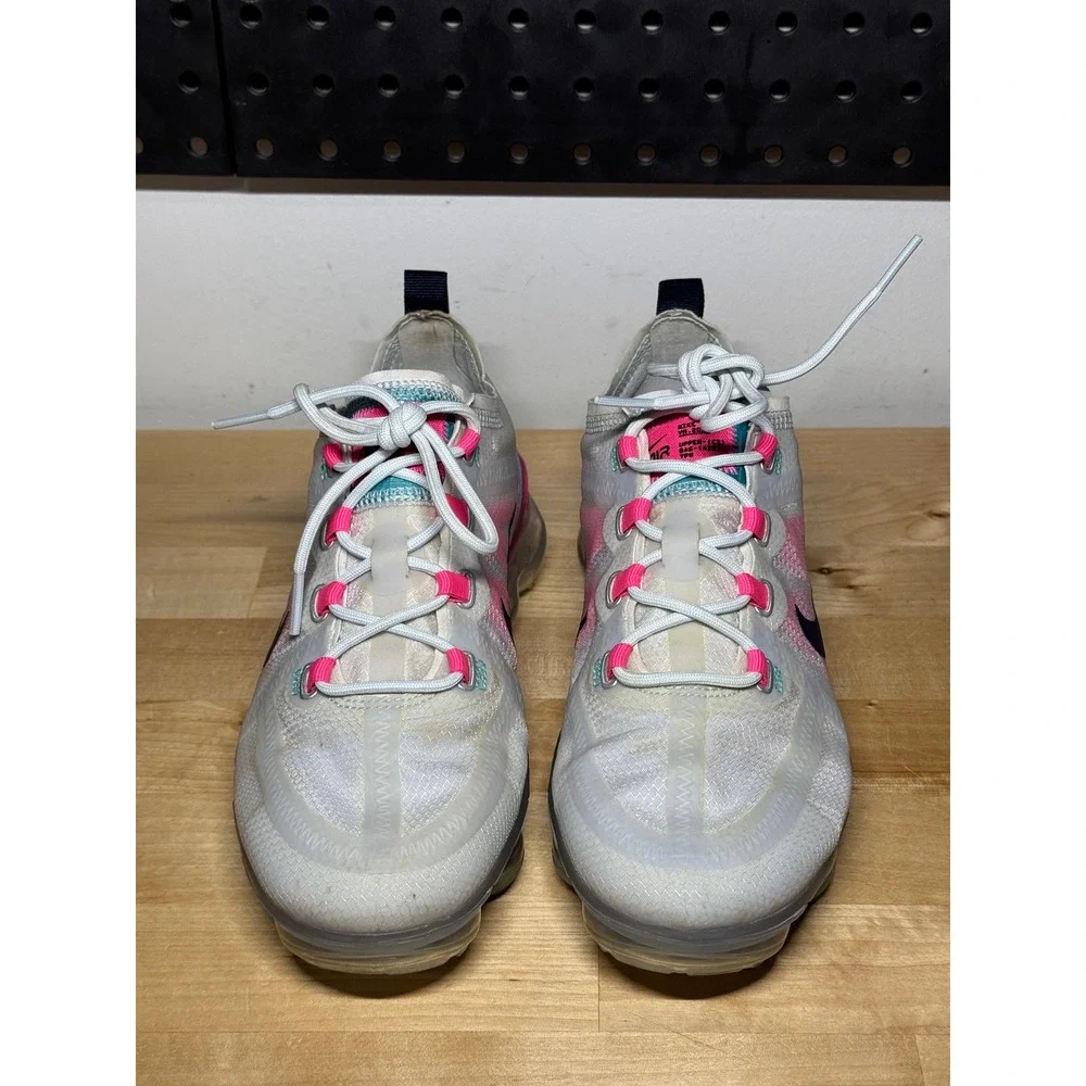 Nike Air Vapormax 2019 Womens 7 Summit White‎ Laser Fuchsia Pink AR6632-007
